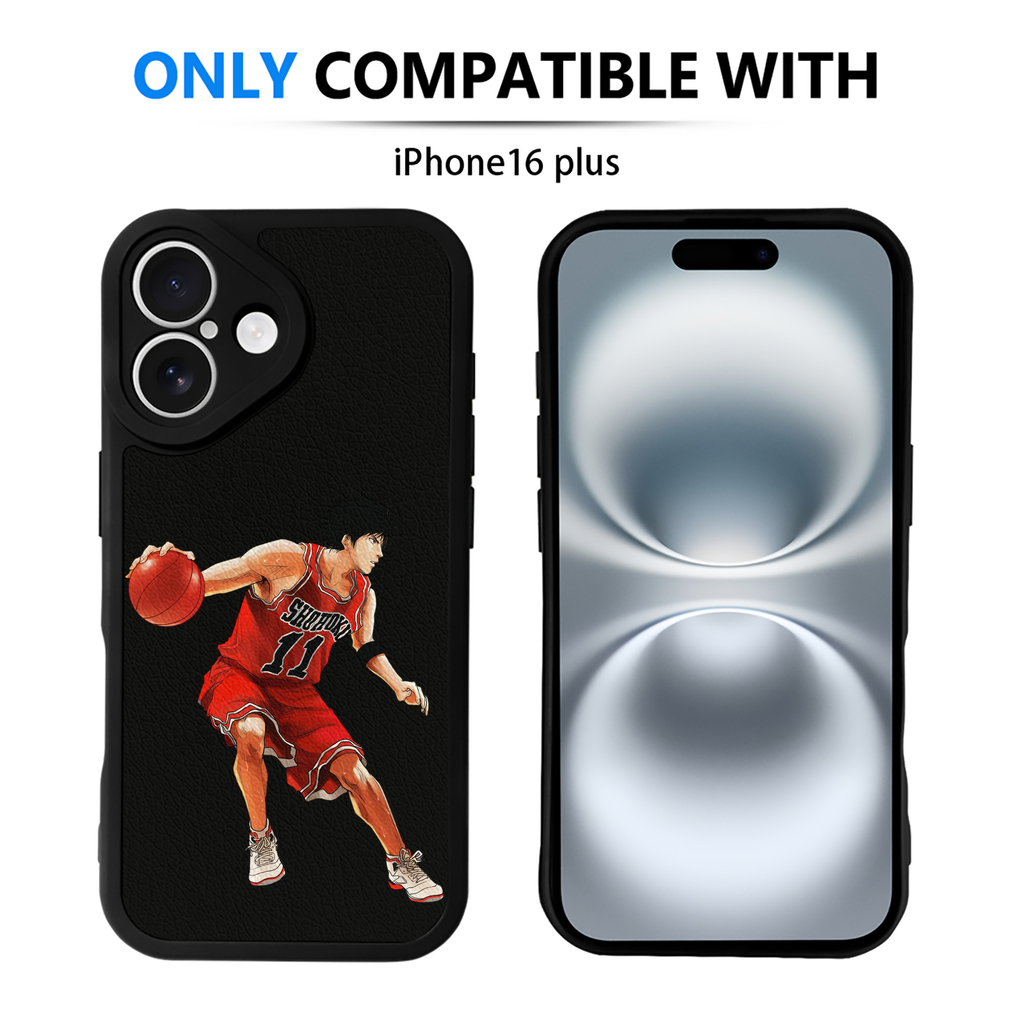 （画像用） SLAM DUNK／スラムダンク 【iPhone 16シリーズ対応】シリコンスマホケース（レザー調） 材質：シリコン